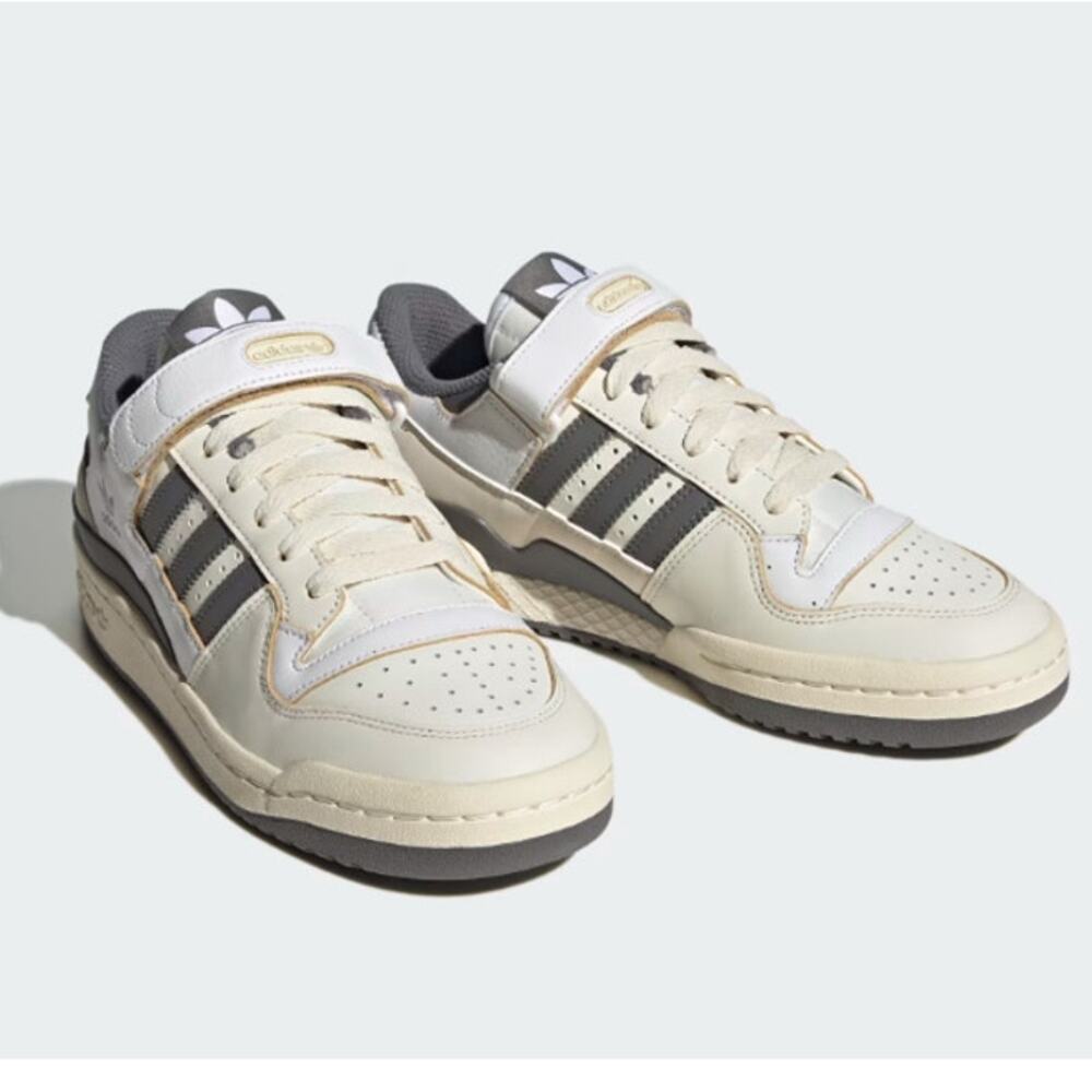 ADIDAS Men's Forum 84 Low Shoes Size 5 Off White /Grey Four /Cloud White